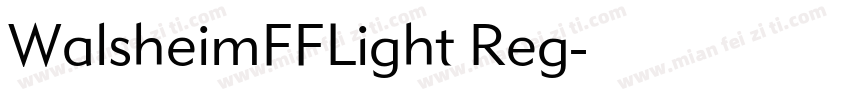 WalsheimFFLight Reg字体转换